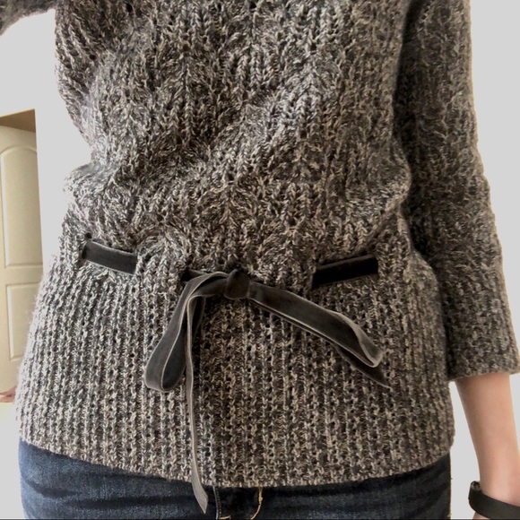Ann Taylor Gray Knit Sweater - Picture 3 of 6